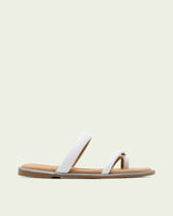 FLAT LEATHER SLAVE SANDALS CAMILA PLOMB