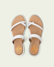 FLAT LEATHER SLAVE SANDALS CAMILA PLOMB