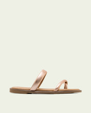 FLAT LEATHER SLAVE SANDALS CAMILA PLOMB
