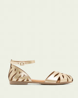 SANDALES PLATES EN CUIR ALICE OR