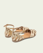 SANDALES PLATES EN CUIR ALICE OR