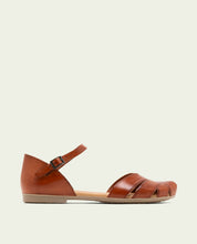 LEATHER FLAT SANDAL ALBA