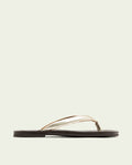 GOLD TOE POST SANDAL AMBER