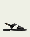 LEATHER SANDALS WITH BILLY BLACK
