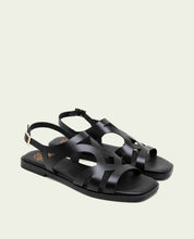 LEATHER SANDALS WITH BILLY BLACK