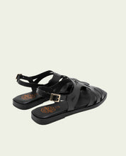 LEATHER SANDALS WITH BILLY BLACK