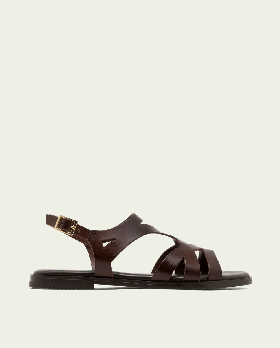 LEATHER SANDALS BILLY MOCHA