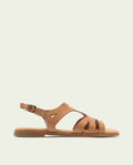 LEATHER SANDALS BILLY TAUPE