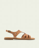 LEATHER SANDALS BILLY TAUPE