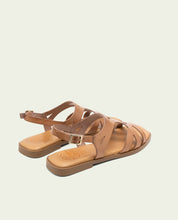 LEATHER SANDALS BILLY TAUPE