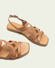 LEATHER SANDALS BILLY TAUPE