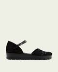 BLACK LACED SANDALS BIANCA
