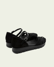 BLACK LACED SANDALS BIANCA