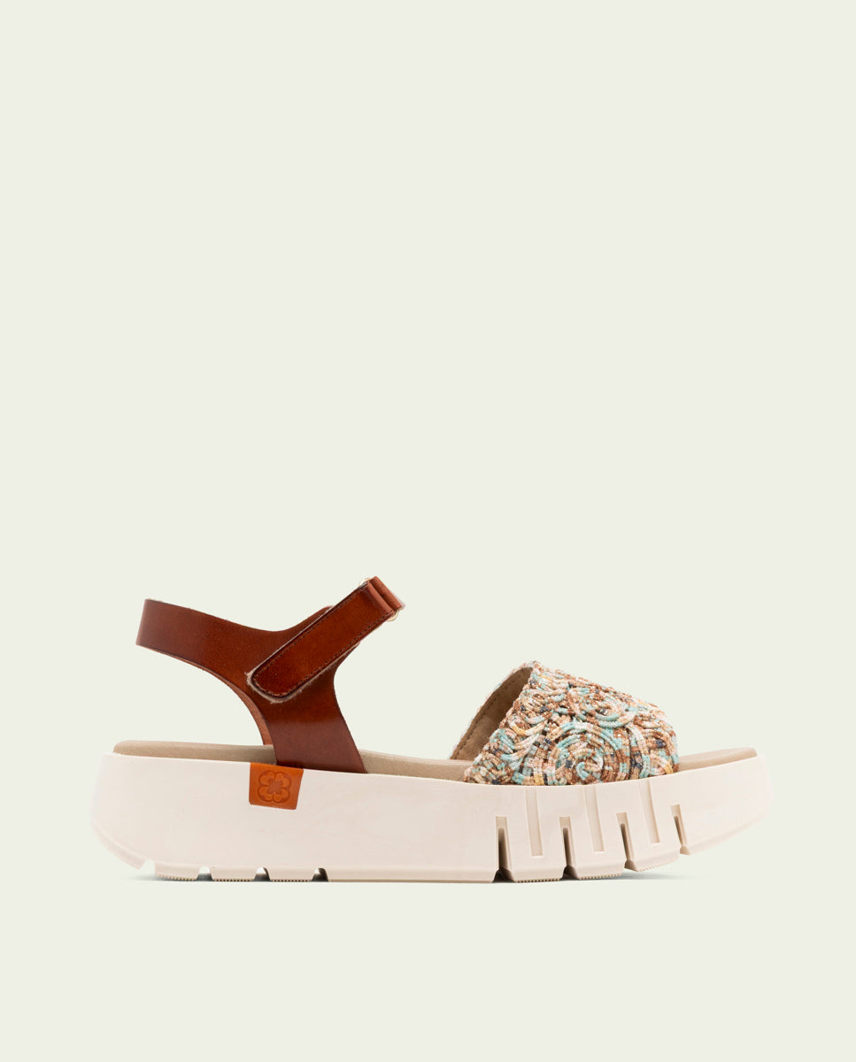 DIANA LEATHER WEDGE HEEL SANDALS