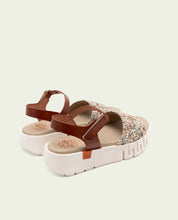 DIANA LEATHER WEDGE HEEL SANDALS
