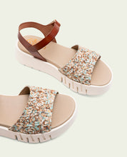 DIANA LEATHER WEDGE HEEL SANDALS
