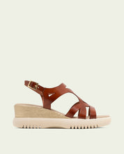 ESTELA LEATHER WEDGE HEEL SANDALS