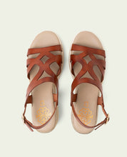 ESTELA LEATHER WEDGE HEEL SANDALS