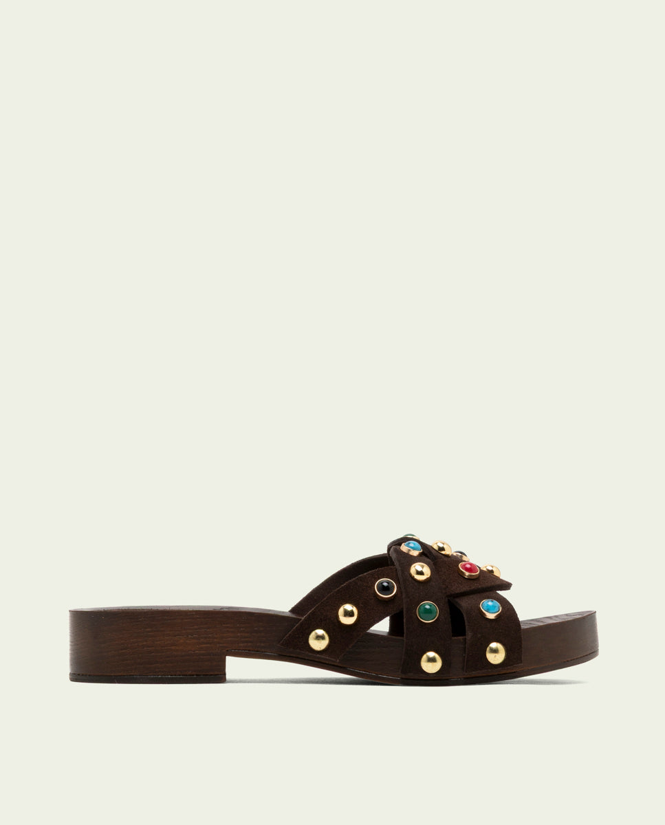 GRACIA MOKA JEWEL HEEL SANDAL
