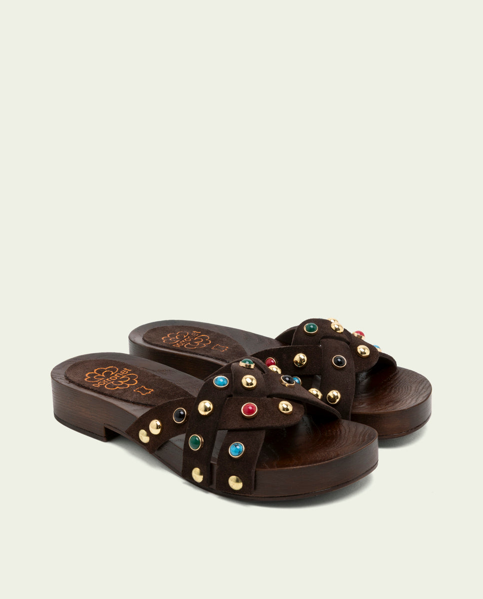 GRACIA MOKA JEWEL HEEL SANDAL