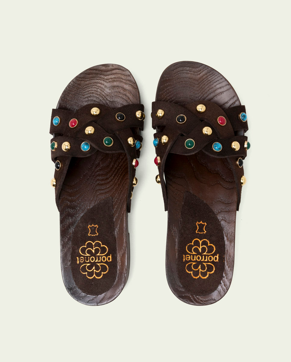 GRACIA MOKA JEWEL HEEL SANDAL