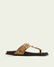 HARPER BLACK SLAVE FLAT SANDAL