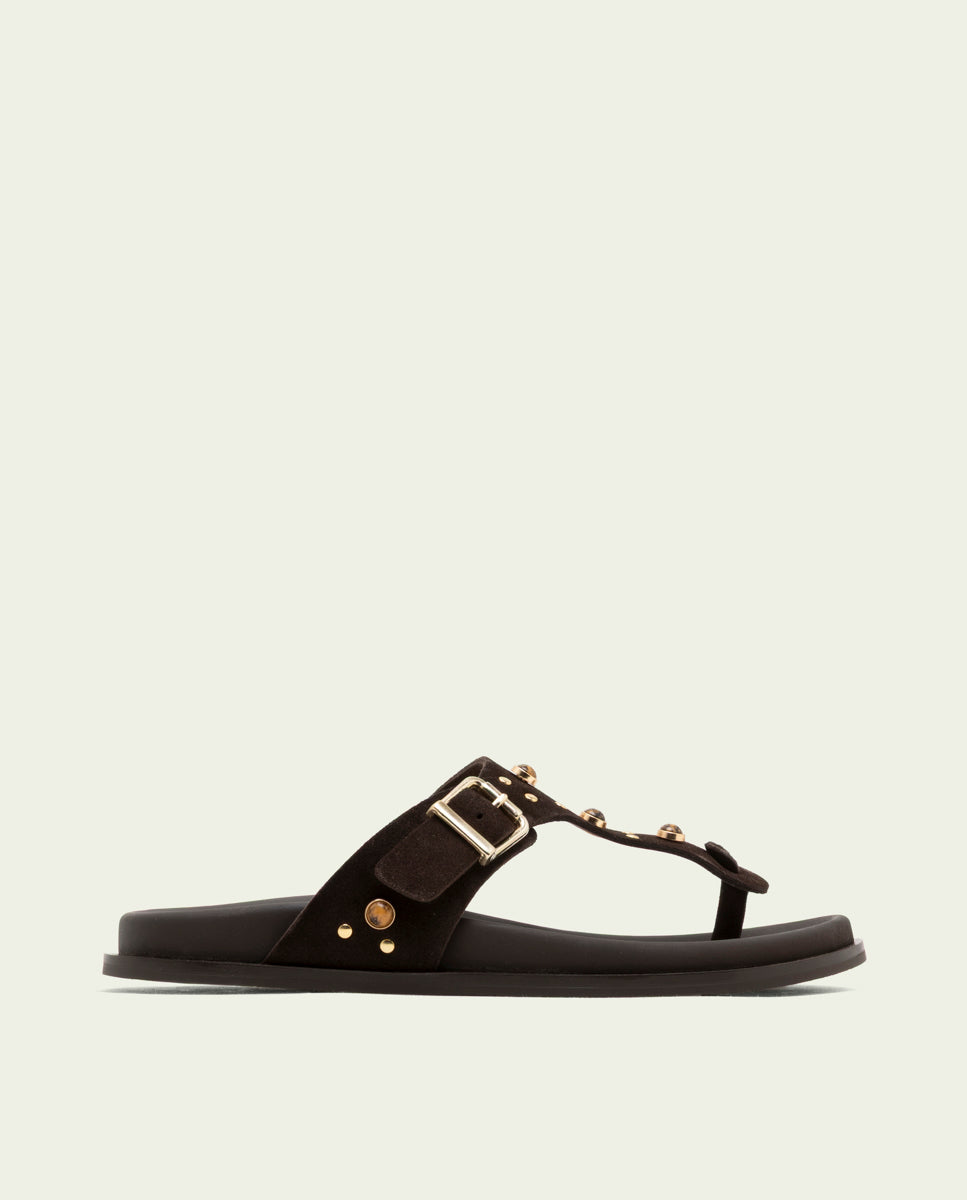 HARPER MOKA SLAVE FLAT SANDAL