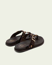 HARPER MOKA SLAVE FLAT SANDAL