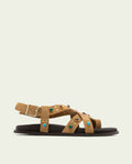 HAZEL CAMEL FLAT SANDAL