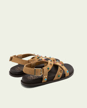HAZEL CAMEL FLAT SANDAL