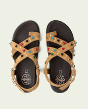 HAZEL CAMEL FLAT SANDAL