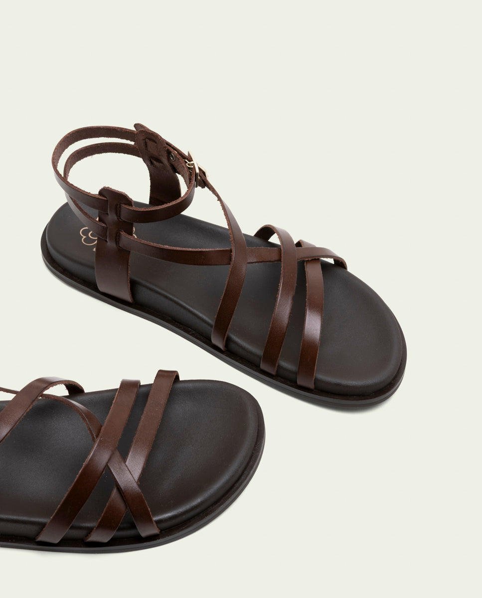 SANDALE PLATE EN CUIR HERA CUIR
