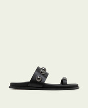 HADID GOLD STUDDED FLAT SANDAL