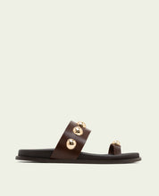MOKA STUDDED FLAT SANDAL