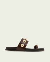 MOKA STUDDED FLAT SANDAL