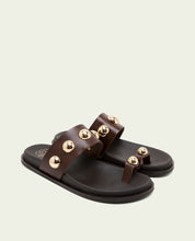 MOKA STUDDED FLAT SANDAL