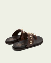MOKA STUDDED FLAT SANDAL