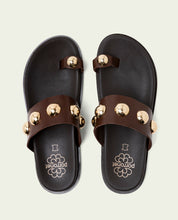 MOKA STUDDED FLAT SANDAL