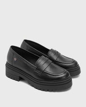 BLACK FLAT LOAFERS SAHIRA