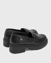 BLACK FLAT LOAFERS SAHIRA