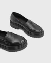 BLACK FLAT LOAFERS SAHIRA