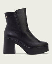 BOTTINES À TALON NOIR ZIPPÉS LIA