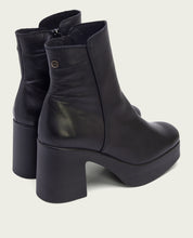 BOTTINES À TALON NOIR ZIPPÉS LIA