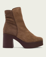 MOKA ZIPPERED HEEL ANKLE BOOTS LETA