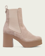 SAND HEEL ANKLE BOOTS WITH ELASTICS LENA