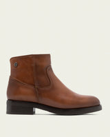 BOTTINES EN CUIR AVEC FERMETURE ÉCLAIR JIMENA CUIR
