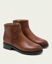BOTTINES EN CUIR AVEC FERMETURE ÉCLAIR JIMENA CUIR