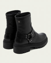 Gray roller ankle boots with elastic panels Kira