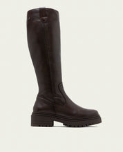 Moka leather ankle boots with zipper Kim