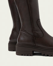 Moka leather ankle boots with zipper Kim